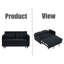 Causeuse moderne en velours-496164094