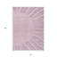 Tapis intérieur lavable abstrait rosé 10 pi x 14 pi rose et mauve