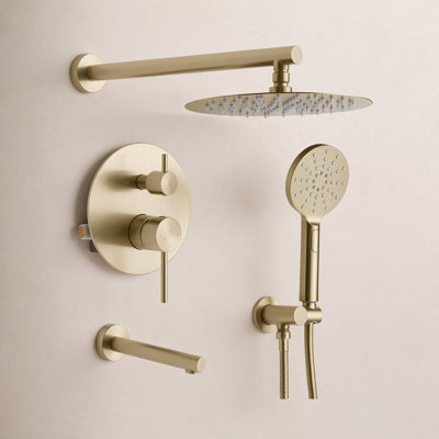 Circular Wall-Mounted Shower Faucet