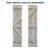Bi-Fold Pre-assembled Wood Bi-Fold Barn Door with Sliding Hardware Kit-98345955-98345961