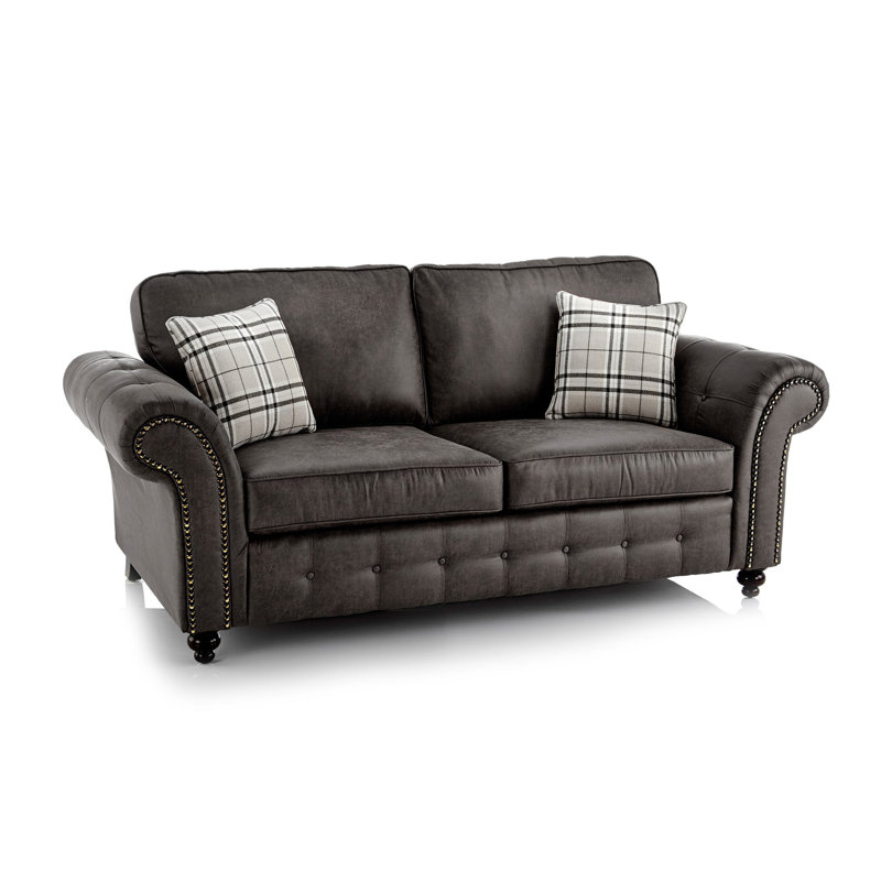 Bodnar Sofa, Black, 3