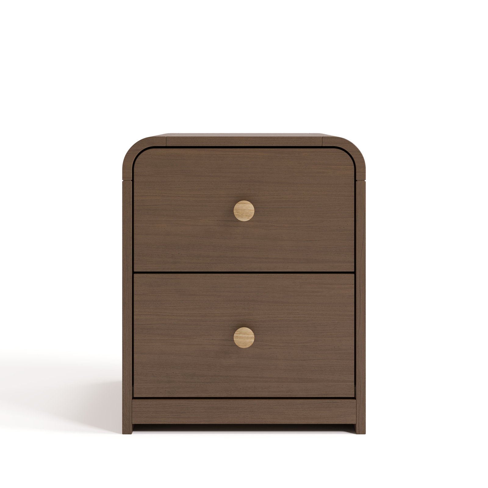 Santos 2-Drawer Nightstand, Hazelnut