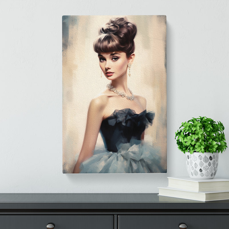 Audrey Hepburn Classicism - Wrapped Canvas, 50cm H x 35cm W x 3cm D