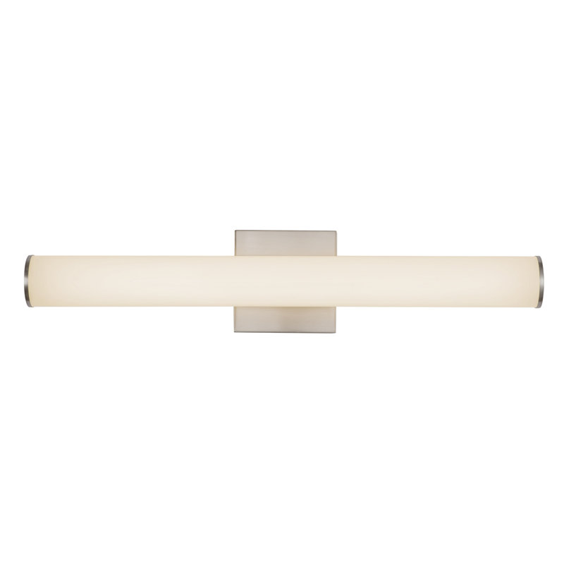 Rico 24-in Black dimmable LED Wall Sconce, Nickel