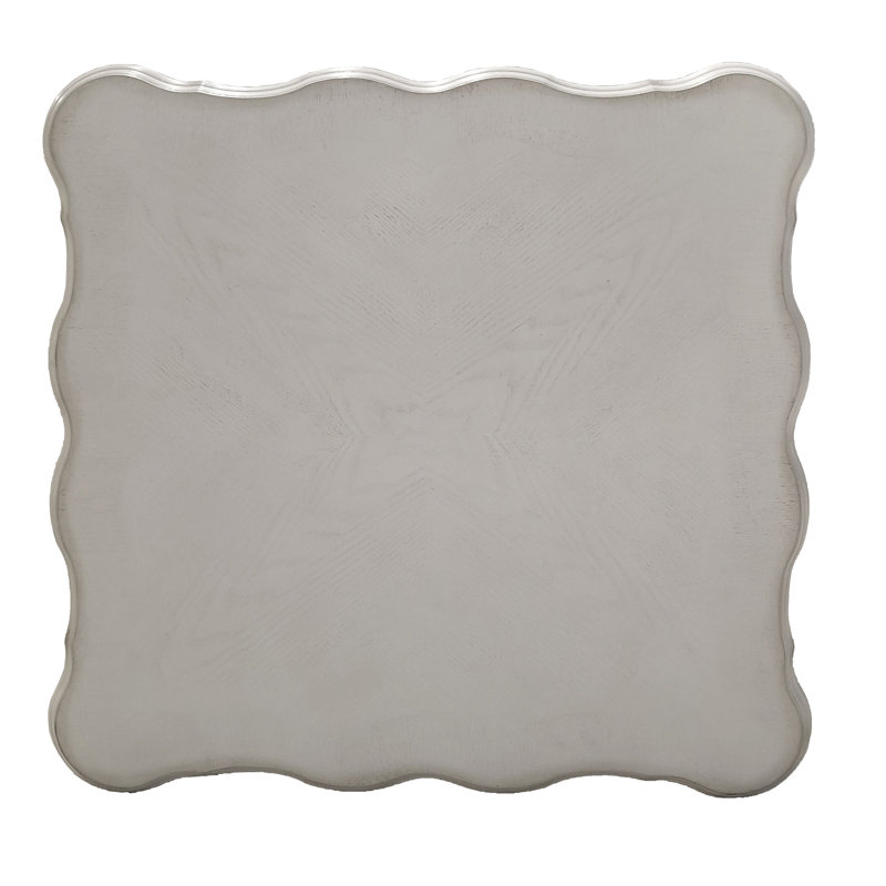 Bone White End Table With Claw Leg