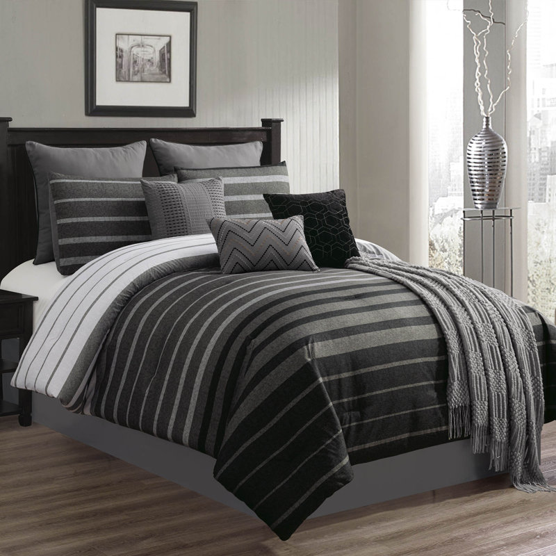 Barkley Comforter Set, King Comforter + 9 Additional Pieces
