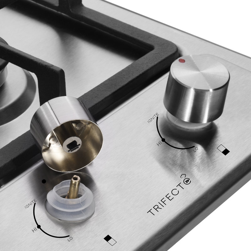 Trifecte Silver 2 Burner Cooktop