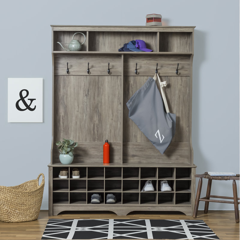 Sac à linge Monogram, gris, Petit (H 29 po x l 18 po)