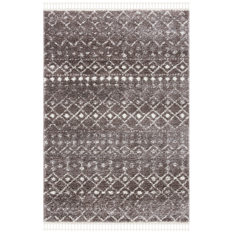Berber Fringe Shag Performance Southwestern Rug, Rectangle 3'3" x 5'3"