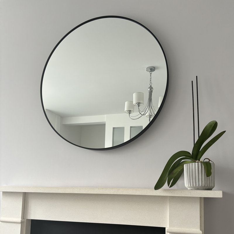 Altham Metal Round Wall Mirror, 60cm H x 60cm W