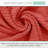 Willow 8 Pieces Towel Set – 100% Combed Cotton, Premium Quality 630 GSM, Coral, Ultra-Soft & Highly Absorbent (2 Bath, 2 Hand, 4 Wash Towels set)-50988558-50988665