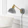Cimarron Iron Plug-in Swing Arm Sconce with USB Charging Port