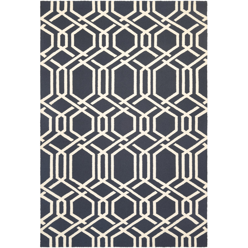 Cambil Geometric Indoor / Outdoor Rug, Runner 2'6" x 8'6"