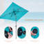 Parasol de marché rectangulaire lumineux 9 pi 10 po x 6 pi 6 po Sikeston-2065313215