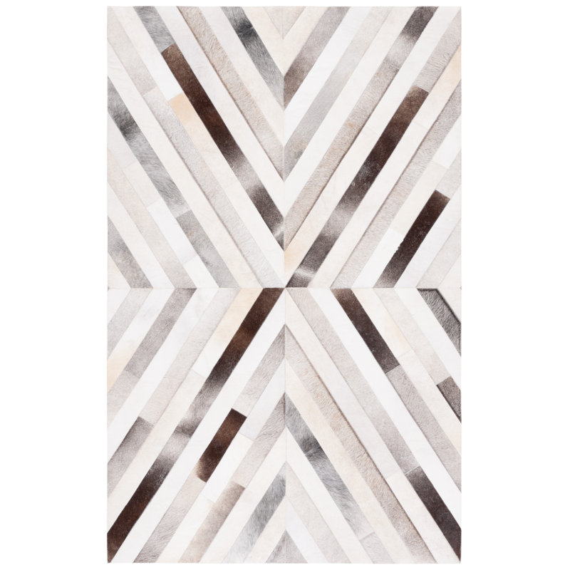 Tapis en cuir Bjarnhildur, Rectangle 8 pi x 10 pi