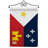 Double Sided 18.5'' H x 13'' W Polyester Flag Set