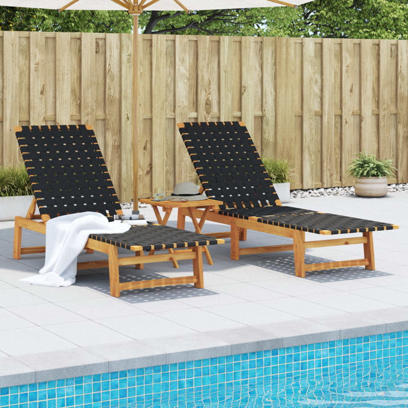 157cm Long Chaise Lounge Set