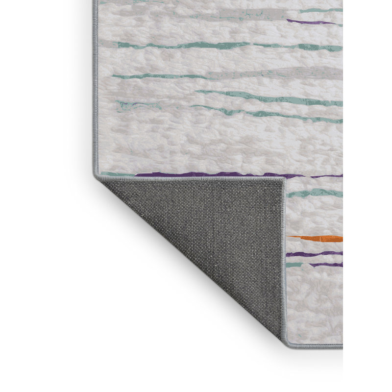 Tapis bleu soyeux et moelleux, Carré 3 pi