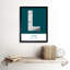 Lome City Map Lome Togo City Map Teal - Single Picture Frame Typography