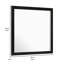 Miroir de commode Sami 40 X 40, texture en relief, style moderne, bois noir-763659126
