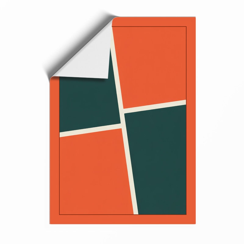 Coloured Blocks Geometric - Print, Unframed, A1 - 84.1 x 59.4 cm