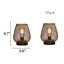 6.7" Battery Powered Outdoor Table Lamp