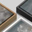 Ensemble de 3 décorations murales gris et gris pour le ciel, décor classique minimaliste relaxant et calme-98126595-98126597