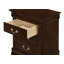 Table de chevet 3 tiroirs LouisPhillipe, cappuccino-915205751
