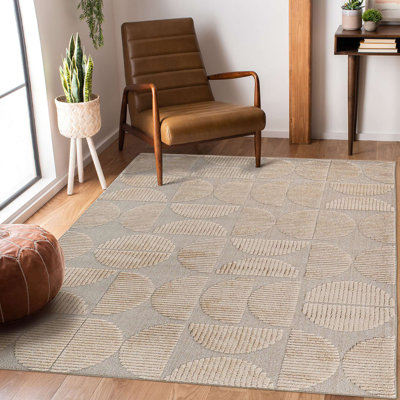 Tapis d'intérieur haut / bas Collection, moderne, contemporain, géométrique, bohémien, chambre à coucher, cuisine, salon, tapis sans perte de poils