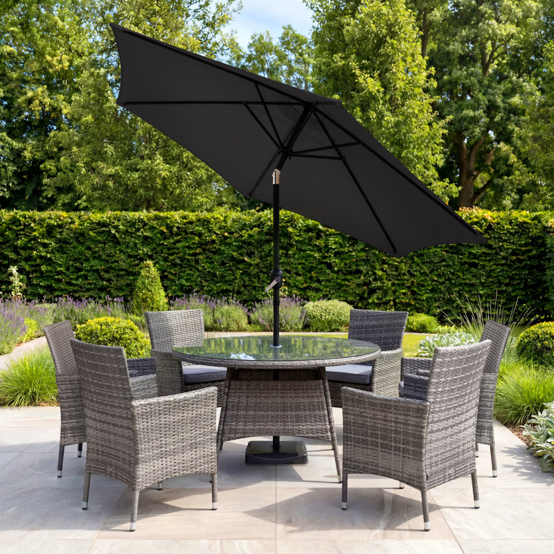 270cm Market Parasol, Grey