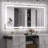 Chrisna LED Bathroom Mirror with Frontlit and Backlit, 3 Colors Temperature & Dimmable Light Anti-fog Tempered Glass Bathroom Vanity Mirror-1644397550-1660412554