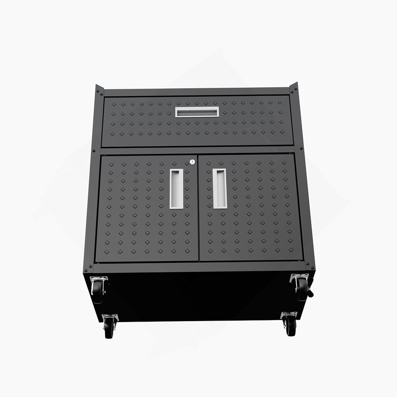 Accent Cabinet, Rolling Garage Cabinet, Metal Storage Cabinet With Drawer