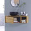 Basic 95cm Single Bathroom Vanity Base Only in Brown