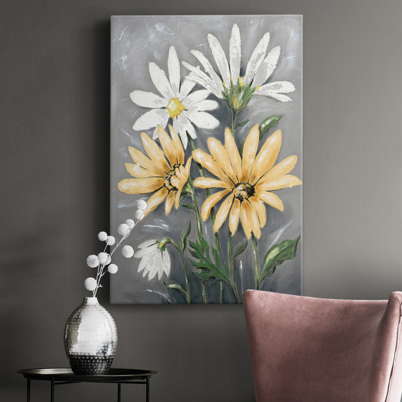 " Summer Daisies II ", 18" H x 12" W x  1.5" D