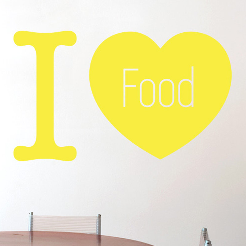 Food & Beverage Wall Decal, Large, Bright Yellow