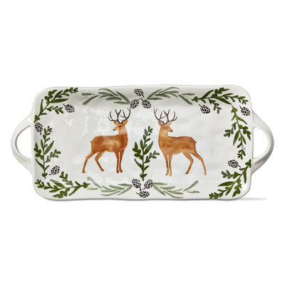 Warm Wishes Stag Rect Platter
