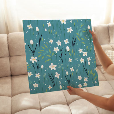 «Floral Delicate Flowers IV Cottage», reproduction d'art sans cadre