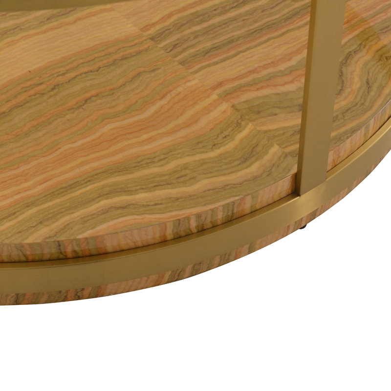 Table basse Gelston, Doré