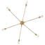 Atera 6 - Light Steel Dimmable Sputnik Modern Linear Chandelier-1187045868-1164041083
