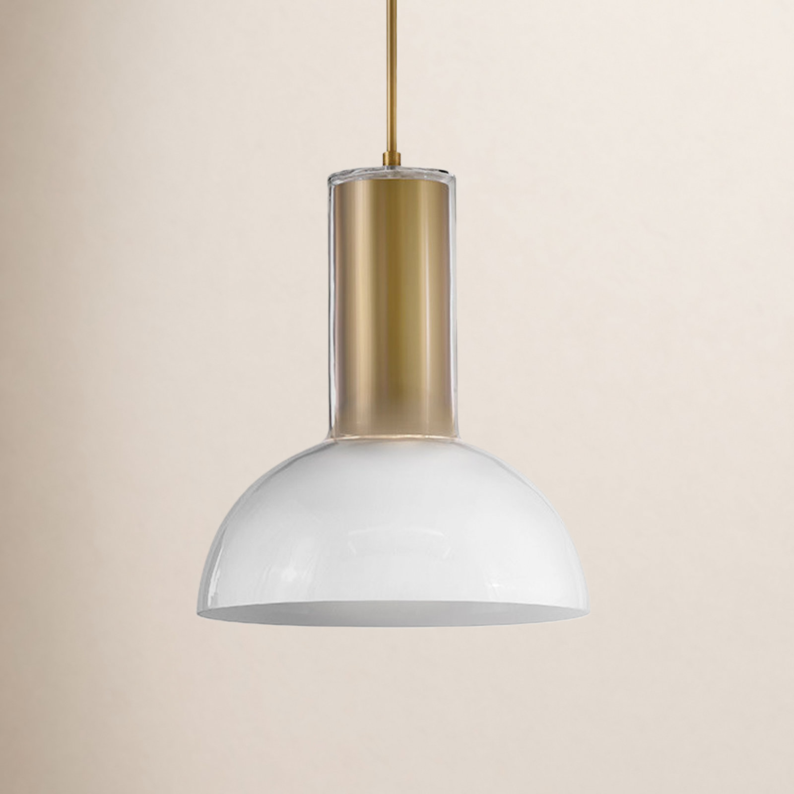 Ombra Single Light Steel Dimmable Pendant, Bronze