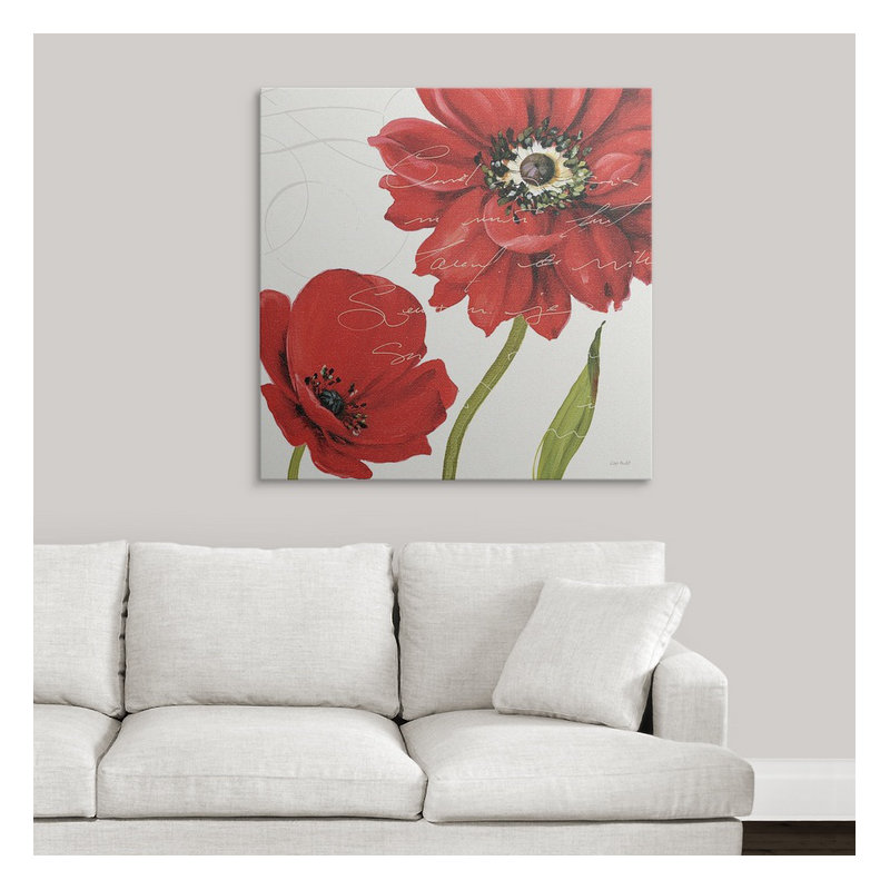 « i » par lisa audit, impression Rouge Paris, H 35 po x l 35 po x P 1,5 po, Toile