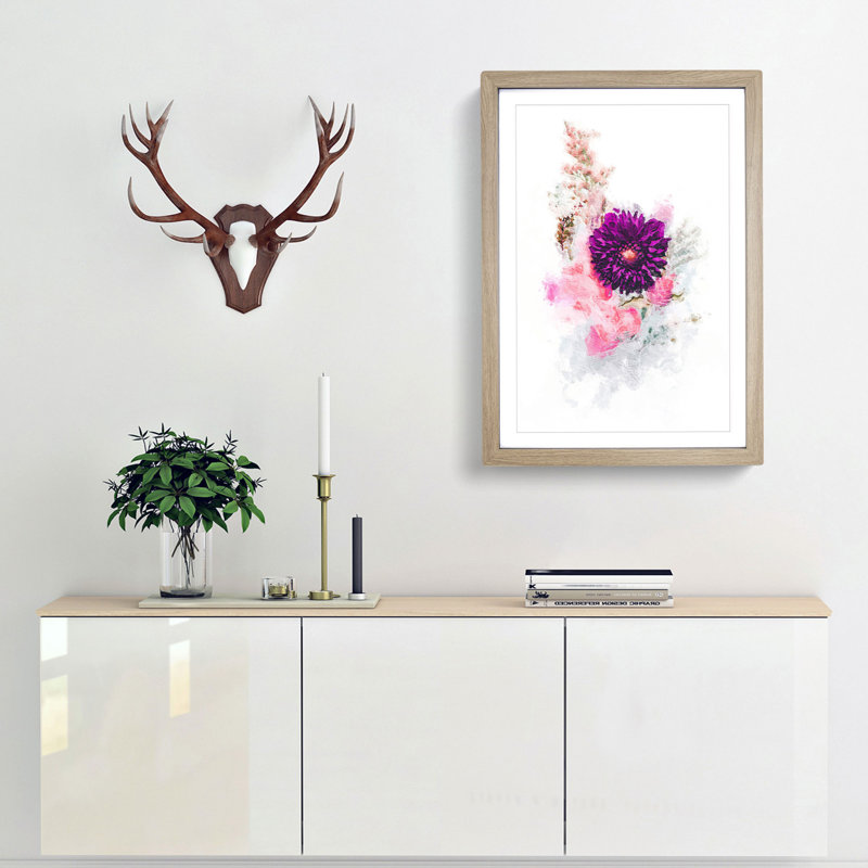 Floral Display - Framed Print, Oak Framed, 48cm H x 36cm W x 2cm D