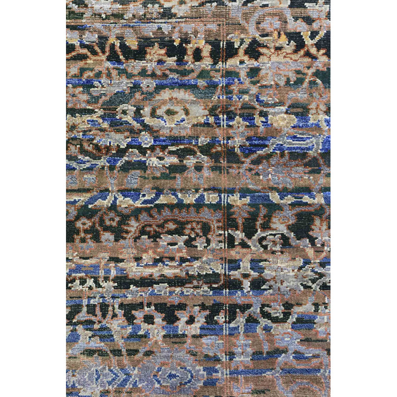 Tapis unique en laine 5 pi x 7 pi 1 po Silk Treasures