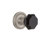 Rope Rosette with Waldorf Black Door Knob