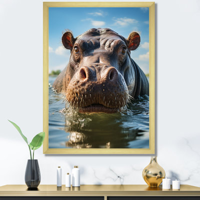 «Bahiyah Animal Hippopotamus Selfy II», reproduction