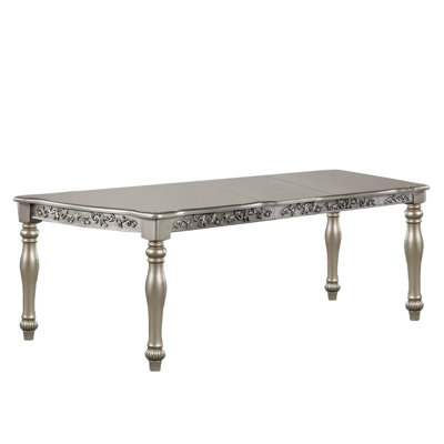 Extendable Solid Wood Base Dining Table