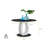 Scottsmoor High Gloss Round Dining Table Set with Luxury Velvet Upholstered Dining Chairs-1255889530-1255889509-1256087418
