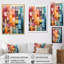 Décoration murale colorée minimaliste cubique - Collages abstraits-2127190520-2127190524