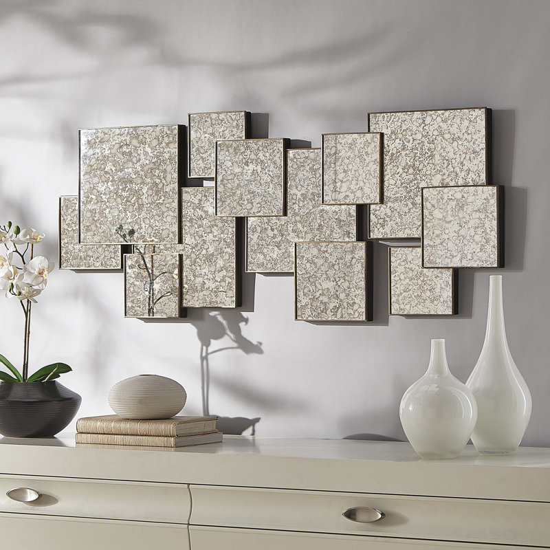 Glam Abstract Wall Decor on Metal