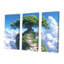 Chemin vers un arbre dans les nuages - ensemble d'art mural chêne-480974670-480974643